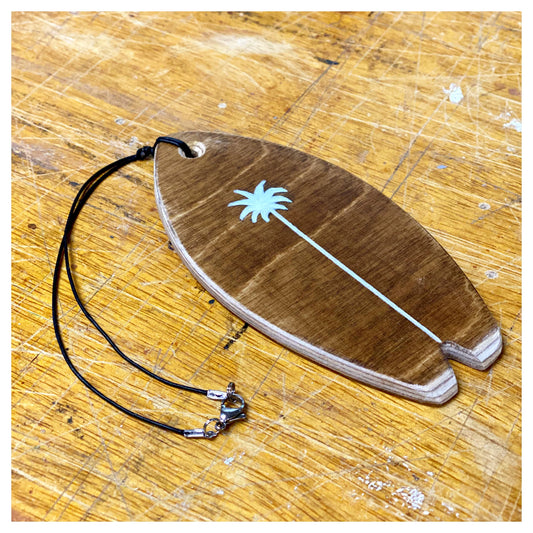 Handbemalter Surfboard-Anhänger