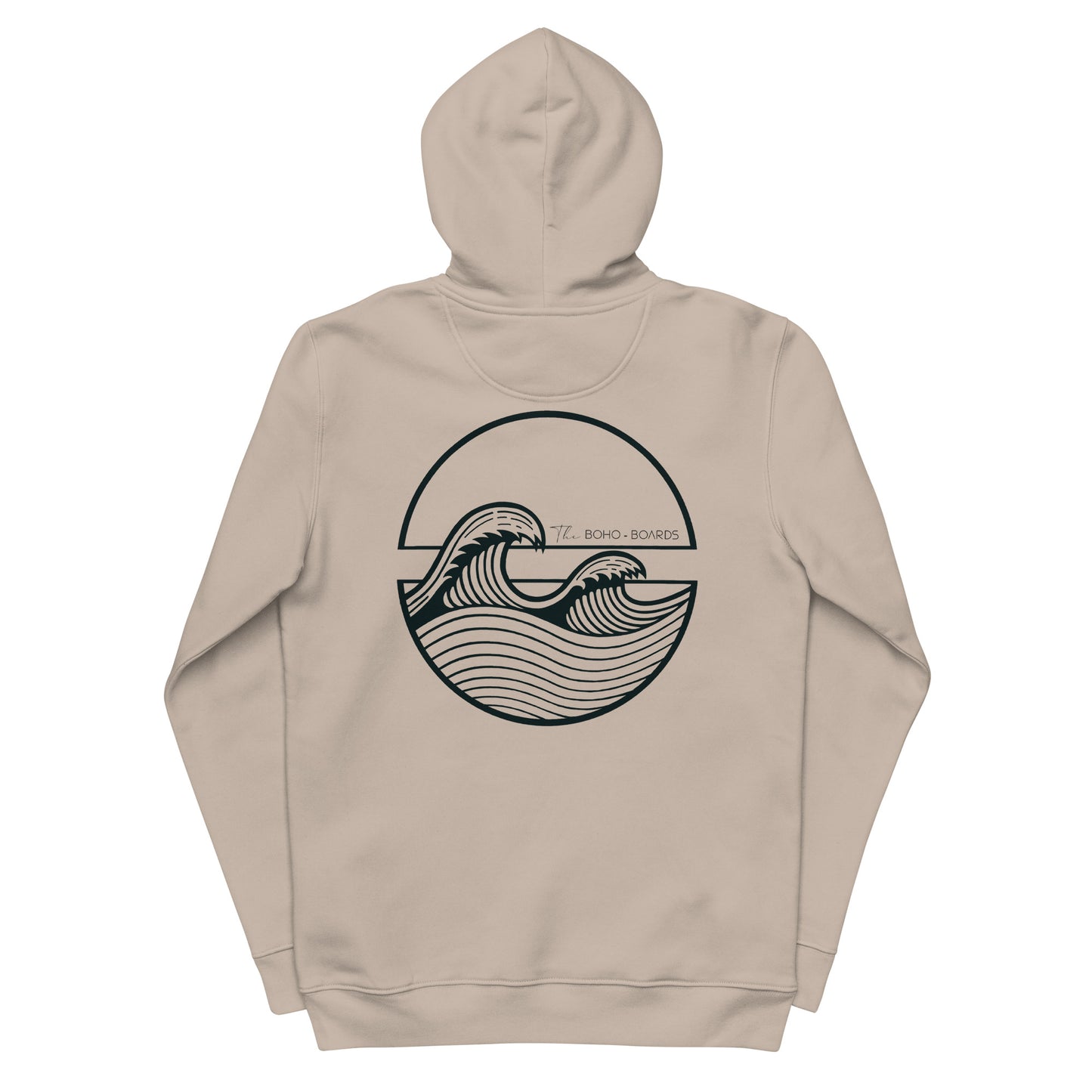 Cooler unisex hoodie mit dem Wellen Logo von The Boho-Boards