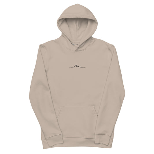 Cooler unisex hoodie mit dem Wellen Logo von The Boho-Boards