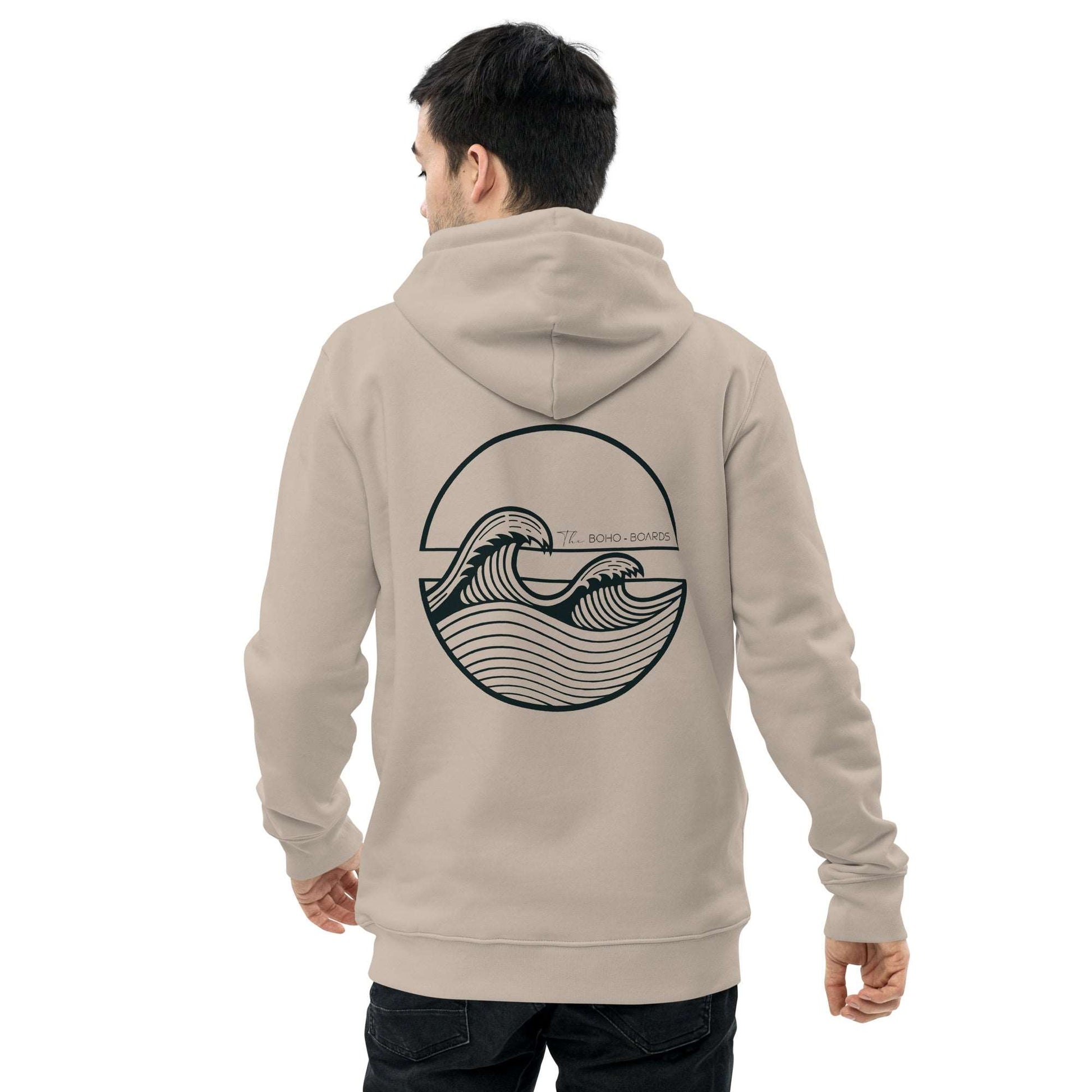 Cooler unisex hoodie mit dem Wellen Logo von The Boho-Boards